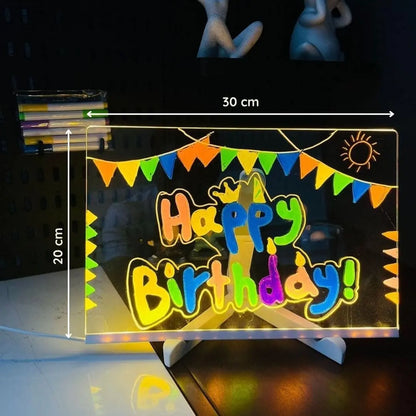 Tableau de dessin LED magique