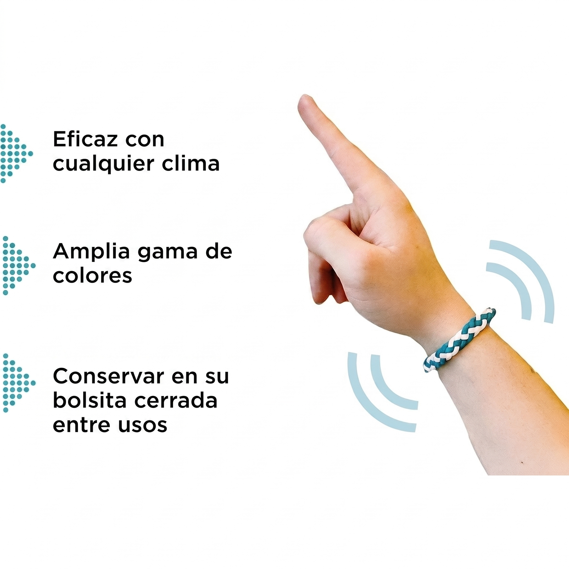 Eficaz con cualquier clima y amplia gama de colores — pulsera Cosiora