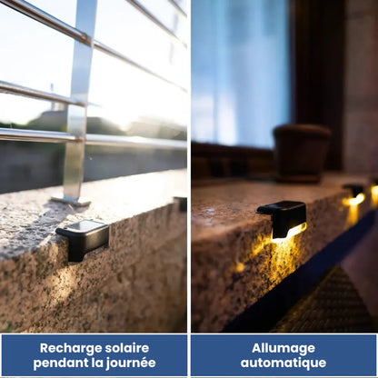 Solární LED světlo do rohu – automatické venkovní osvětlení