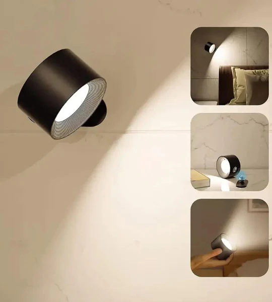 Applique Murale Sans Fil Rechargeable | Télécommande Incluse
