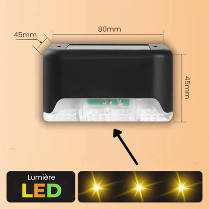 Solární LED světlo do rohu – automatické venkovní osvětlení