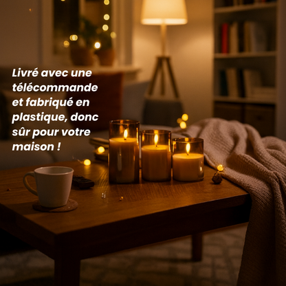 bougie led livrée avec télécommande incluse