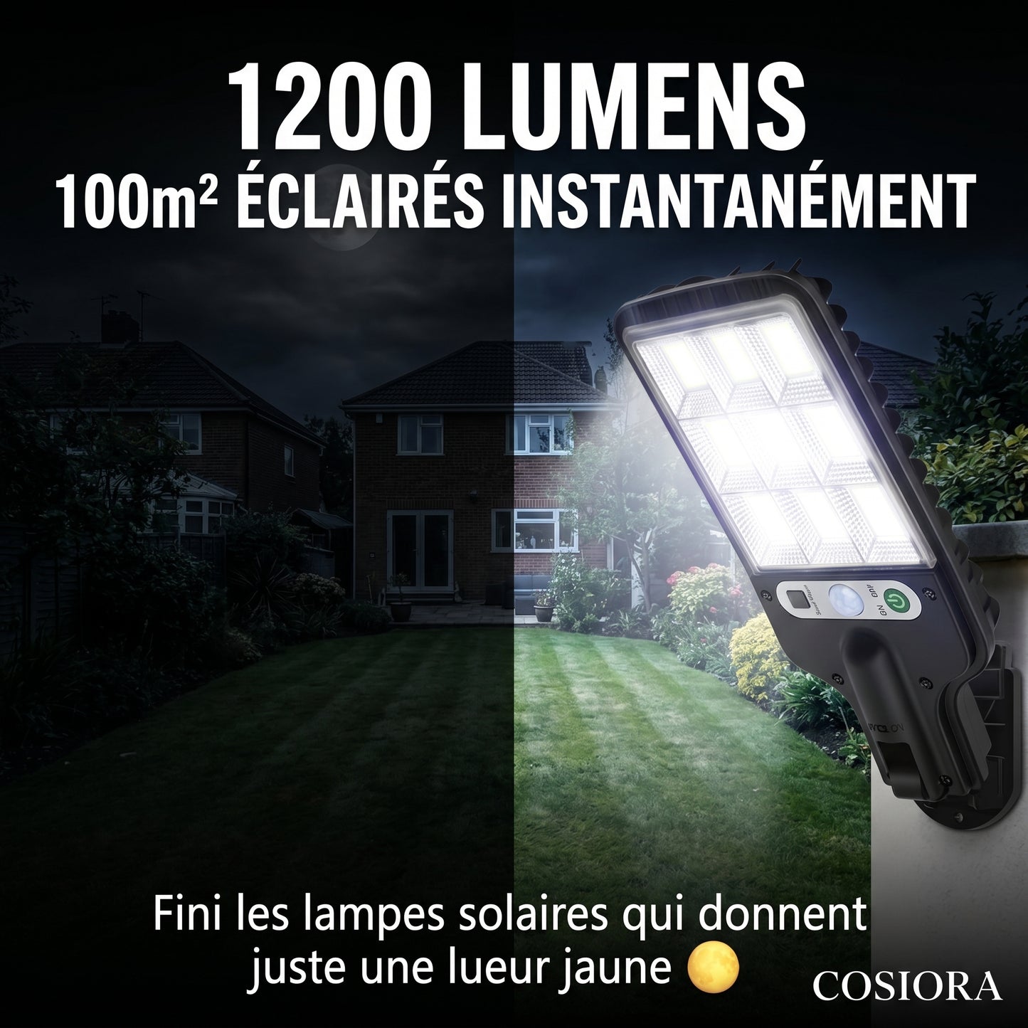 Lampe Solaire Extérieure Détecteur de Mouvement