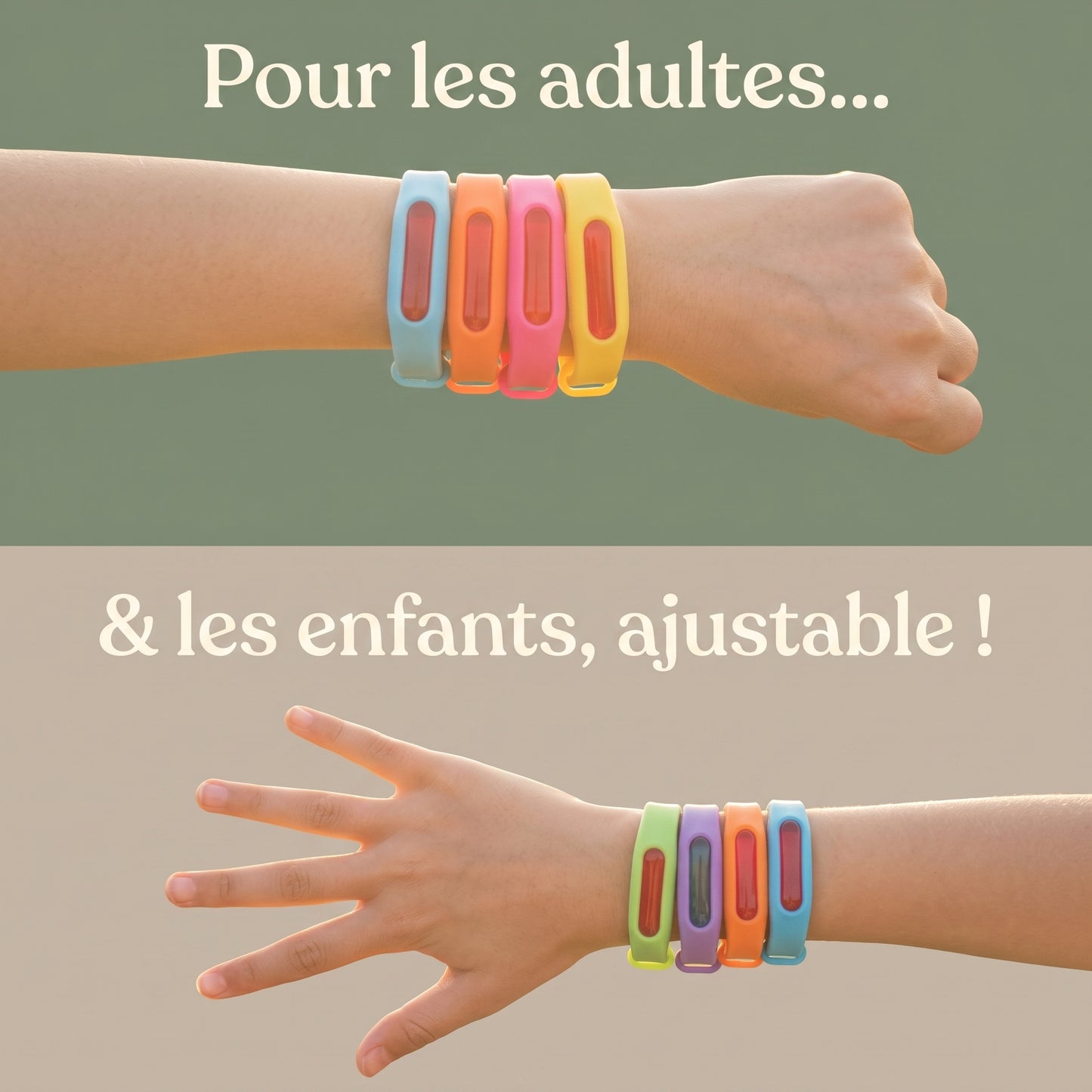 Bracelet Anti Moustique Efficace | 100% Naturel Rechargeable