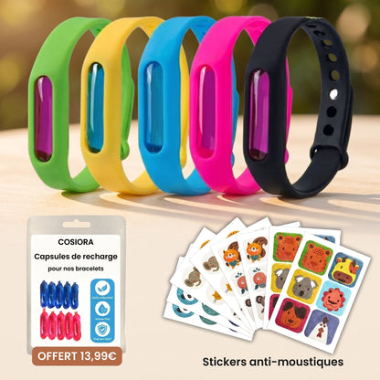 Bracelet Anti Moustique Efficace | 100% Naturel Rechargeable