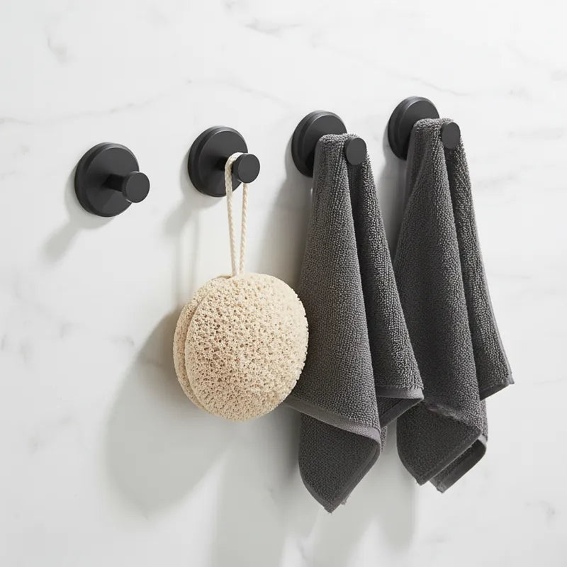 crochets muraux ventouse serviettes salle de bain