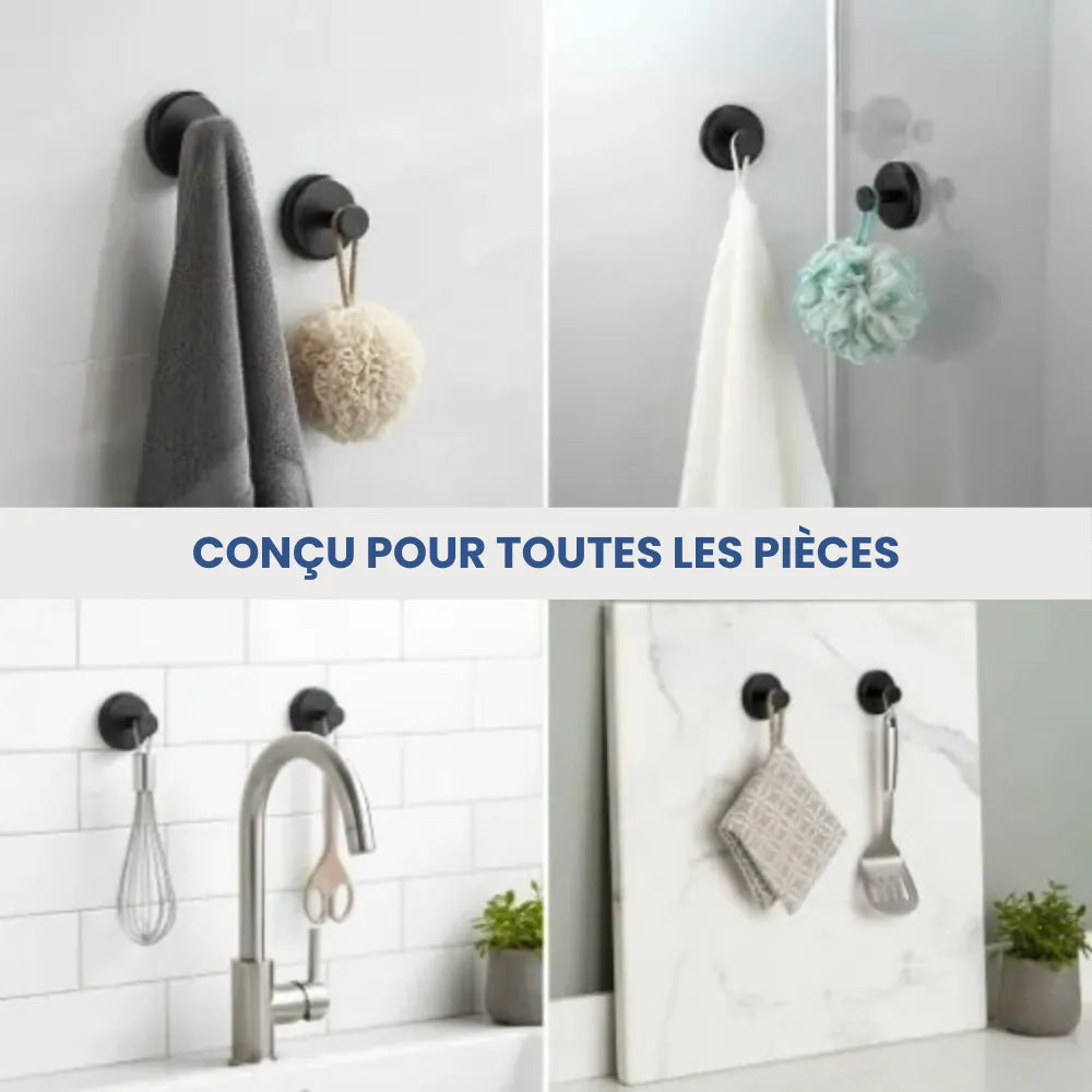 crochets muraux ventouse conçu pour toutes les pièces