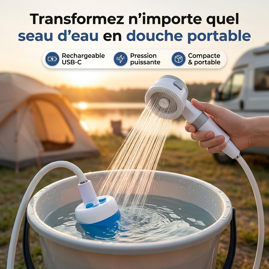 Pompe à Eau Portable : Kit avec Tuyau & Embouts