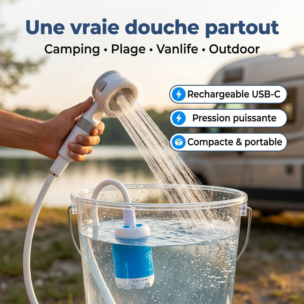 Pompe à Eau Portable : Kit avec Tuyau & Embouts