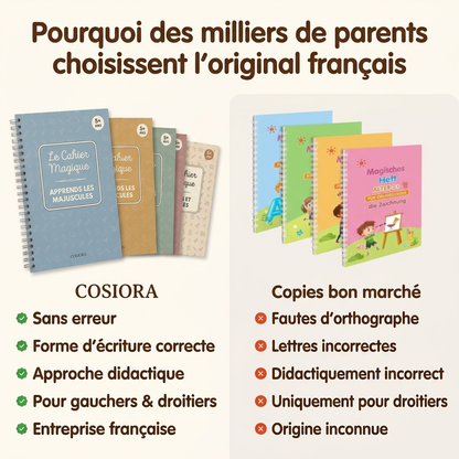 Cahier Magique Réutilisable — Apprendre à Écrire Sans Stress