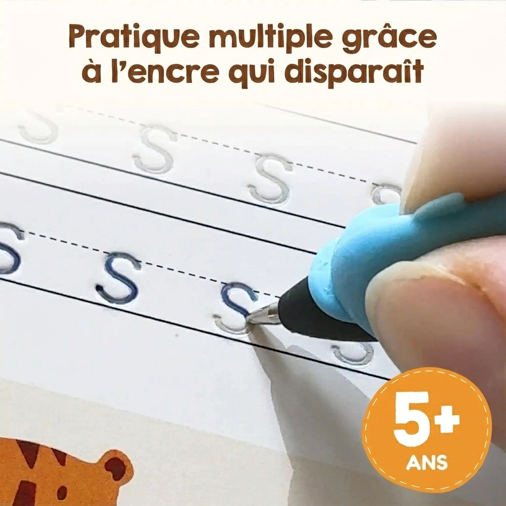 Cahier Magique Réutilisable — Apprendre à Écrire Sans Stress
