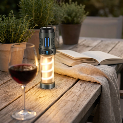 lampe camping anti moustique ambiance extérieur terrasse