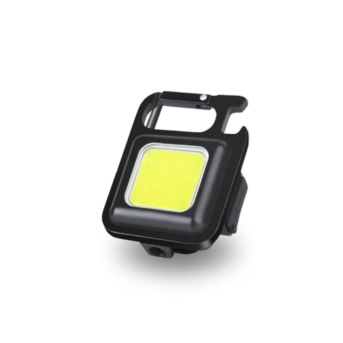 Lampe porte-clés rechargeable LED noire ultra-compacte | Cosiora