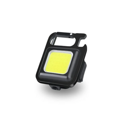 Lampe porte-clés rechargeable LED noire ultra-compacte | Cosiora