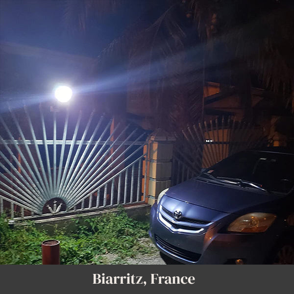lampe solaire extérieure détecteur mouvement installée Biarritz