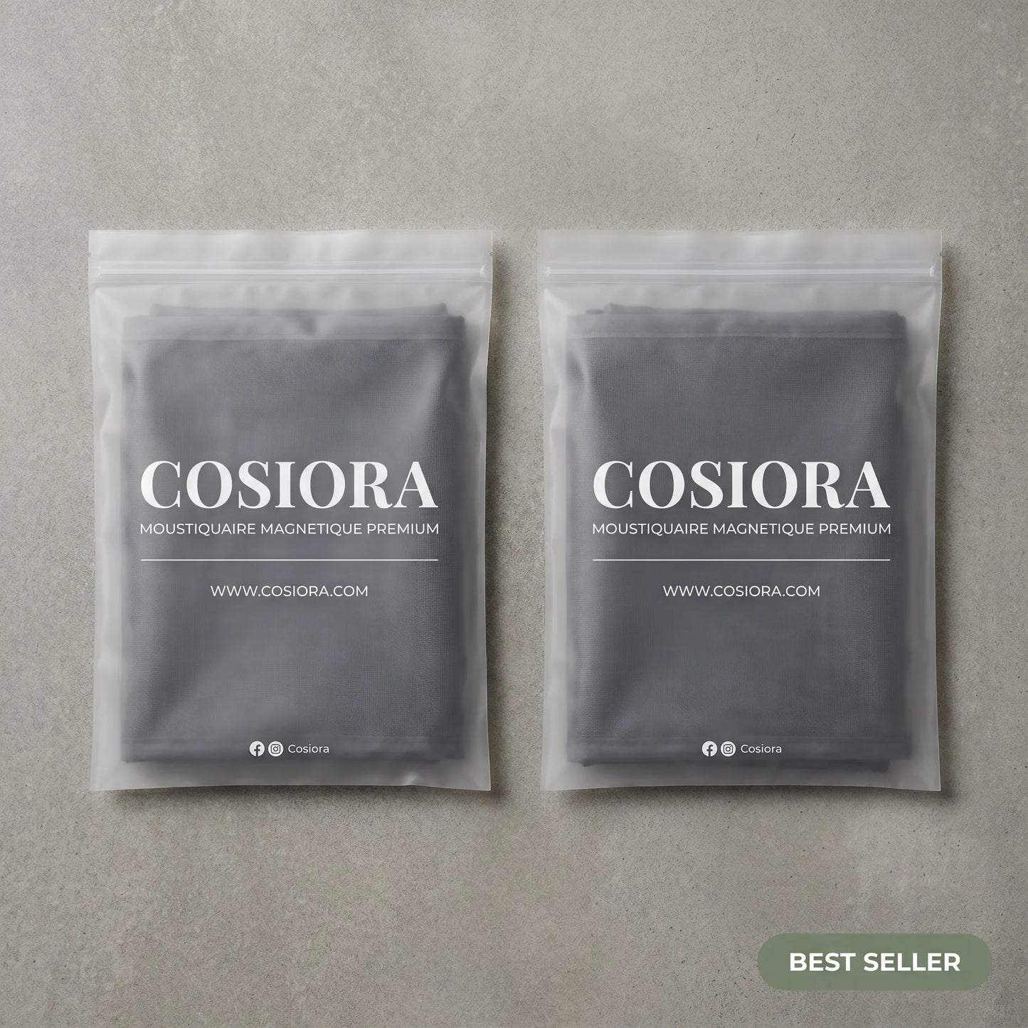 Emballage moustiquaire magnétique Cosiora - pack de 2
